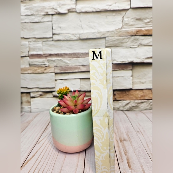 Lillian Rose Monogram "M" Cake Topper New in Box - Picture 3 of 3